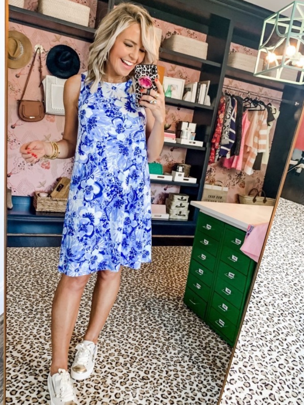 NWT Lilly Pulitzer Luella Dress Catch N Keep Coastal Blue Floral Bow Shoulder S